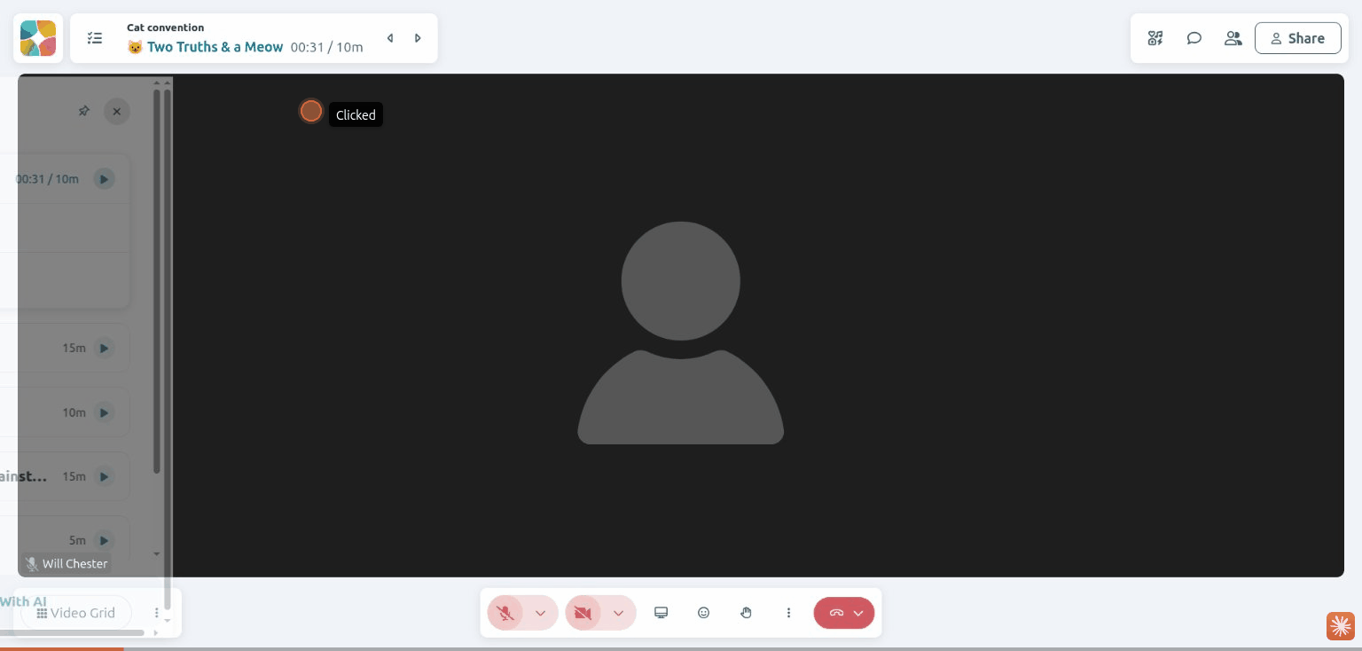 Using the canvas toolbar to create elements