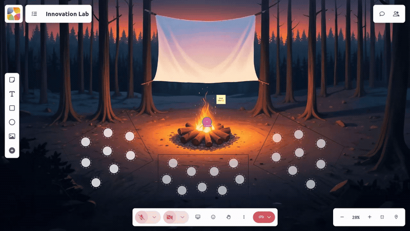 Opening chat and sending a message